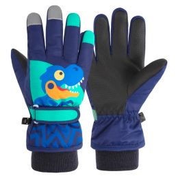 Gloves Cartoon Children Warm Gloves Kids Winter Snow Boys Girls Ski Waterproof Nonslip Mittens Keep Finger Warm Snowing Outdoor Gloves