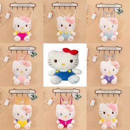 Fabrika Toptan Fiyat 9 Stil 32cm Kitty Cat Peluş Sırt Çantası Kuromi Animasyon Periferik Bebek Sırt Çantası Çocuk Hediyesi