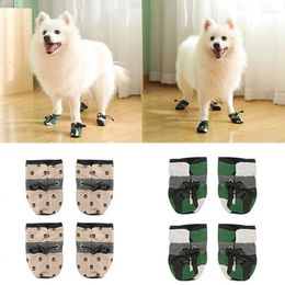 Dog Apparel Cute Breathable Print Shoes Printed Pet Non-slip Soft Supplies Accessories