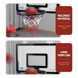 Indoor Children Safety Funny Game Kids Mini Home Exercise Basketball Hoop Set Wall Frame Stand Lifting Basket Hanging Backboard