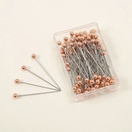 Wholesale 100pcs/Box Hijab Brooch Pins For Muslim Woman Plain Accessories Cheap Scarf Hijab Pins Casual Ladies Pins 38*3mm