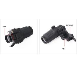 Tacitical G33 Magnifier Sight 3X with Switch to Side Qick Detach QD Mount for Hunting with Full Markings