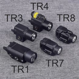 Pointers Tr8 Tr7 Tr4 Tr1 Led Pistol Gun Light with Red Dot Laser Pointer Sight for Glock 17 19 Cz75 1911 20mm Rail Hunting Lanterna Torch