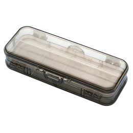 Cases Double Deck Portable Rectangular Clear Stationary Box Quickly Identify Student Pencil Case Ruler Pen Box Storage Case Organiser