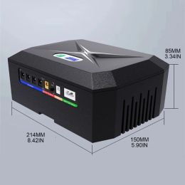 60W Mini UPS Battery Backup 17600/20800mAh for WIFI Router LED Security Camera
