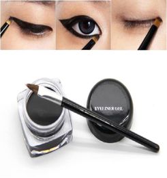 New Arrivals Beauty Waterproof Eyeliner Shadow Gel Eye Liner Makeup Cosmetic Brush Black6071031