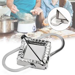 Baking Tools Stainless Steel Dumpling Press Square Tool Pastry Maker Wraper Dough Cutter Pie Mould