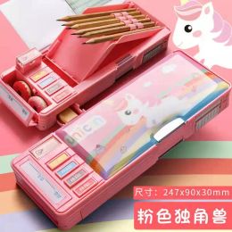 Bags Creative Multifunction Pencil Case School Stationery Pen Holder Multi Layer Large Capacity Stationery Box School Supplies