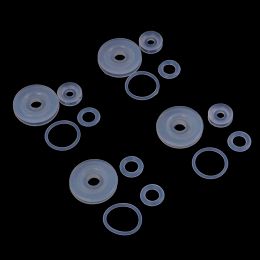 4pcs/set Silicone Rubber Gasket Cooker Lid Sealing Ring Electric Pressure Cooker Replacement Valve Parts Float Sealer