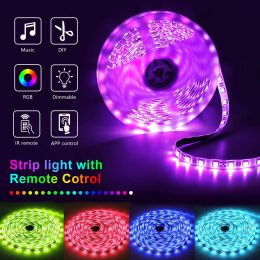 Led Strip Lights 5-30M (18leds/m) Music Sync Colour Changing,Bluetooth Led Lights with Smart App Remote, Led Light For Home Decor
