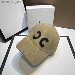 Ball Caps 2024 Spring Summer New Embroidery Couple Peaked Cap Women Men Fashion Trendy Brand Hip Hop Casual Versatile Street Baseball HatsQ240403