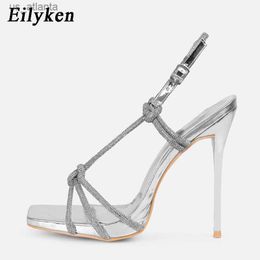 Dress Shoes New Sexy Buckle Strap Woman Sandals Street Style Stripper Prom Stiletto High Heels SIZE 35-42 H2404039DL3