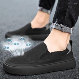 Casual Shoes 2024 Summer Canvas Men Breathable Flat Bottom Lightweight Driving Men's Style