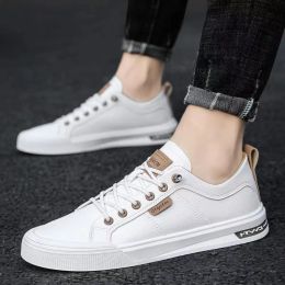 Boots New Fashion White Shoes Men Footwear Cool Young Man Casual Shoes Brand Street Style Male Footwear A4621