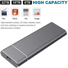 100% Real Capacity SSD 1TB 2TB High Speed Portable SSD Sata 4TB Disco Duro Externo Usb Flash Drive 16TB 32T TYPE-C USB Pen Drive
