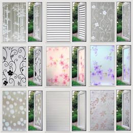Window Stickers 45x200cm Frosted Opaque Privacy Film For Home Decorative Waterproof PVC Self Adhesive Glass Sticker Bedroom Bathroom