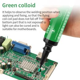 LUXIANZI UV Solder Mask Ink Green Oil Quick 3S Curing Glue For PCB BGA Circuit Board Insulating Protect Soldering Paste Flux