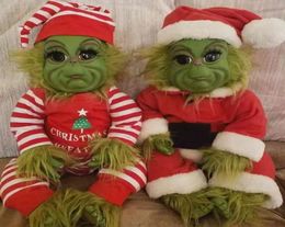 Doll Cute Christmas 20 cm Grinch Baby Stuffed Psh Toy for Kids Home Decoration On Xmas Gifts navidad decor7151352