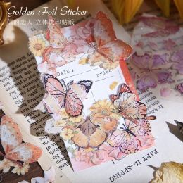 3 Pcs Planet Butterfly Stickers Set Decorative Planner Stickers Decals For Scrapbooking Journals Supplies Album Notebook