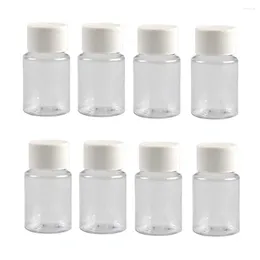 Storage Bottles 50Pcs 15ml/20ml/30ml/60ml Transparent Plastic PET Refillable Seal Vials Reagent Store Container Cap Containers