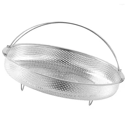 Double Boilers Stainless Steel Steamer Basket Daily Use Steaming Food Kitchen Accessory