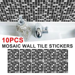 Wall Stickers Mosaic Tile Self Adhesive Tiles Home Decor Peel And Stick Backsplash For Kitchen Bathroom