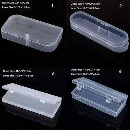 8 Sizes Small Square Clear Plastic Storage Box For Jewelry Diamond Embroidery Craft Bead Pill Home Storage Organization