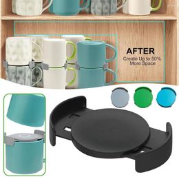 Kitchen Storage Retractable Coffee Mug Organiser Durable Expandable Cup Stacker Holder For