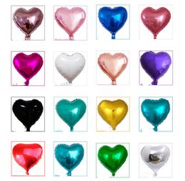 18 inch heart Metallic Balloon Air Wedding Decoration Happy Birthday Balloon Metal colour Heart Helium Balloon UP7M1513905