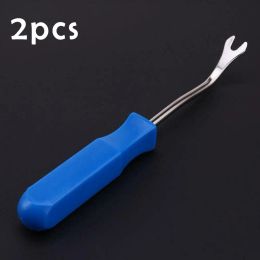 2*Car Removal Tool Blue Car Door Trim Panel Fastener Nail Puller Removal Open Pry Tool Clip Plier Quickly Remove