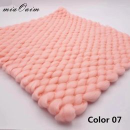 Blankets 5pcs/lot 45x40cm Handmade Lopi Acrylic Blanket Basket Stuffer Filler Born Baby Pography Backdrops Studio Props Shower Gift