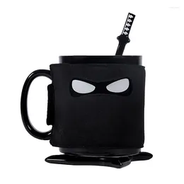 Mugs Ninja Ceramic Mug Black Mask 1 Part Creative Japanese Coffee Milk Tea Novelty Gifts