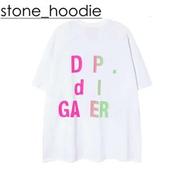 Gallerydept High Quality Designer Mens T Shirt Street Fashion Rock Gallerydept Shirt Letter Short Sleeve Luxury Brand Womens Quick Dry Loose Gallerydept Shirt 1896