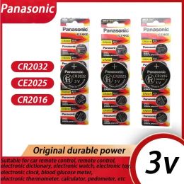 5PCS Panasonic CR2032 CE2025 CR2016 CR1632 CR1620 CR1616 CR1220 3V Alkaline Batteries For Calculator Toy Watch