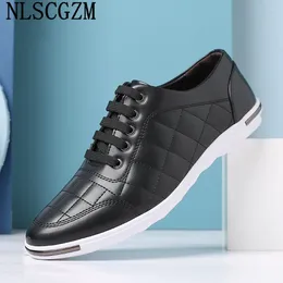 Casual Shoes For Men Casuales Sneakers Fashion Leather Italiano Office 2024 Zapatillas De Deporte