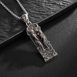 Pendant Necklaces Retro Fashion Gemini Goddess Warrior Pendant Necklace Fashion Jewelry Gift for Men and Women