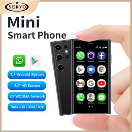 SERVO S23 New 2023 Super Mini Smartphone 3G WCDMA 3.0 Inch Screen 2 SIM Android OS GPRS Dual Cameras Wi-Fi Hotspot Type-C Backup