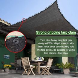 1/10/20/50/100 Pcs Shade Cloth Clips Sun Shade Net Fixing Clip Greenhouse Plastic Clips for Awning Anti Bird Garden Netting Hook