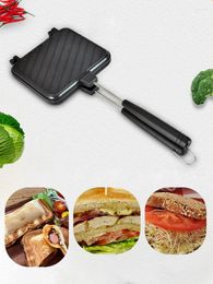 Pans Aluminium Double Sided Frying Pan Sandwich Maker Non-stick Grilled And Panini Flip Kitchen Too