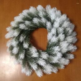 Decorative Flowers 100pcs 10cm Christmas Pine Needle Artificial Plants DIY Garland Tree Decoration Plastic Branches