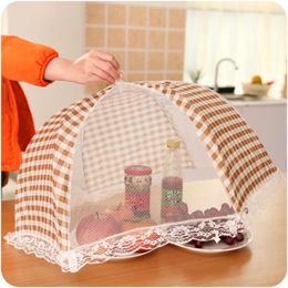 Table Mats Kitchen Folded Food Cover Hygiene Style Dish Kitchenware Decoration And Accessories Gadget