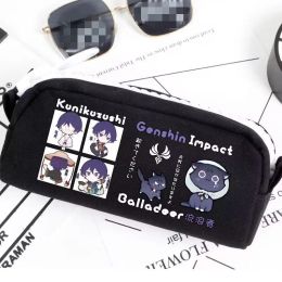 Bags Genshin Impact Scaramouche Cartoon Pencil Case Student Game Pencil Bags Anime Storage Bags Stationery Office Supplies Fans Gift