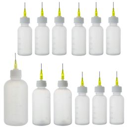 50 Pcs Art Bottle 30ml 50ml 100ml Needle Tip Glue Bottle Squeeze Liquid Flux Dispenser Applicator Plastic Dispensing Container