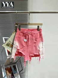 Urban Sexy Dresses Hole Ripped Designer Street Women Denim Skirt High Waist Fashion A-Line Skirts Sexy Wrap Ladies Shorts Skirts Casual Mini Skirt 2443