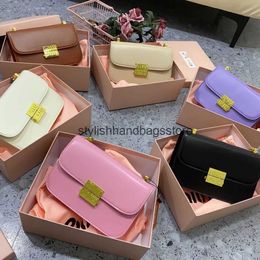 Cross Body Mujia Tofu Bag New Fashionable Stick Minimalist Leather Small Square Single Shoulder Crossbody Womens H240403