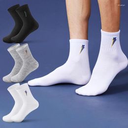 Men's Socks 3 Pairs Athletic Cotton Crew Ankle For Men Breathable Cushioned Moisture Wicking Soft Low-Cut Sport Workout Running