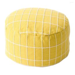 Chair Covers Ottoman Pouffe Cover Cubes Floor Cushion Seat For Kidsroom Bedroom Yellow