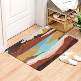 Carpets Blue Lake Water Carpet Entrance Doormat Bath Floor Rugs Absorbent Mat Anti-slip Kitchen Rug For Home Decorative Foot