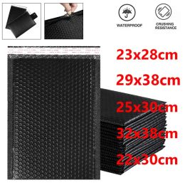 Mailers 20PCS Bubble Mailers Large Size Poly Bubble Mailer Self Seal Padded Envelopes Gift Bags Black Packaging Envelope Bags for Book