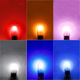 10X T5 Led Bulb W3W W1.2W Led Canbus Car Interior Lights Dashboard Warming Indicator Wedge Auto Instrument Lamp Yellow Red Blue